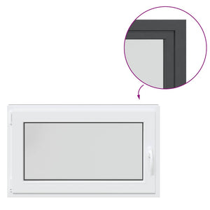 Finestra da cantina "RISOR" 100x60 cm anta-ribalta DIN sinistra antracite