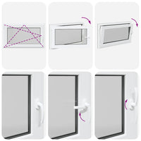 Finestra da cantina "RISOR" 100x60 cm anta-ribalta DIN sinistra antracite