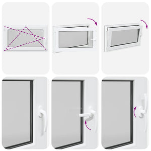 Finestra da cantina "RISOR" 100x60 cm anta-ribalta DIN sinistra antracite