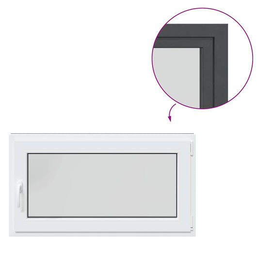 Finestra Seminterrato RISOR 110x50 cm Anta Ribalta DIN Destra 4108412