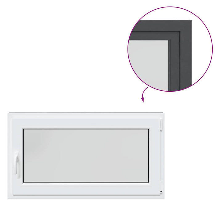 Finestra Seminterrato RISOR 110x50 cm Anta Ribalta DIN Destra 4108412