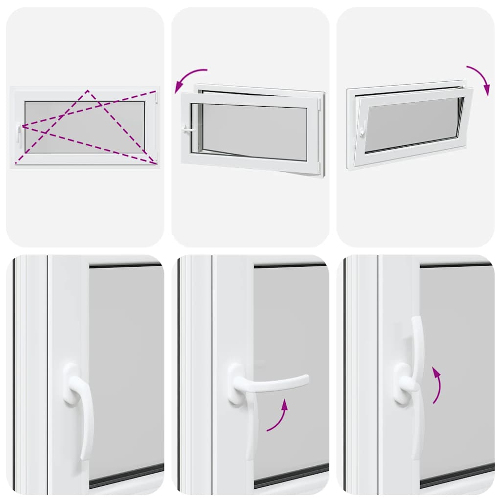 Finestra Seminterrato RISOR 110x50 cm Anta Ribalta DIN Destra 4108412