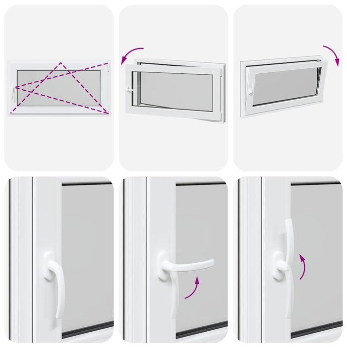 Finestra Seminterrato RISOR 110x60 cm Anta Ribalta DIN Destra