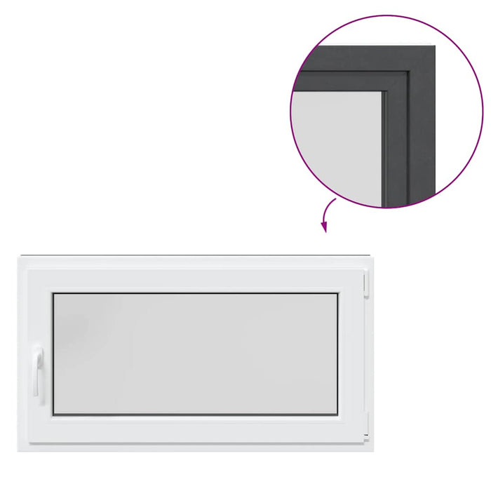 Finestra da cantina "RISOR" 110x70 cm Anta-ribalta DIN Destra Antracite 4108416