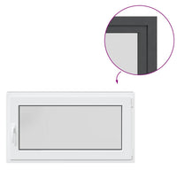 Finestra da cantina "RISOR" 110x70 cm Anta-ribalta DIN Destra Antracite