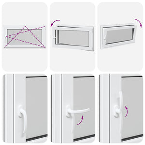 Finestra da cantina "RISOR" 110x70 cm Anta-ribalta DIN Destra Antracite 4108416