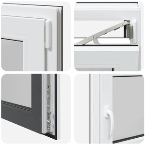 Finestra da cantina "RISOR" 110x70 cm Anta-ribalta DIN Destra Antracite 4108416