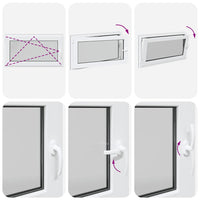 Finestra da cantina "RISOR" 110x70 cm anta-ribalta DIN sinistra antracite