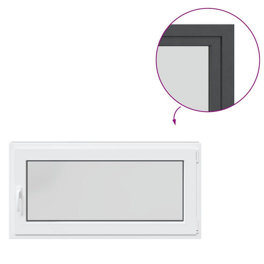 vidaXL Finestra Seminterrato RISOR 120x60 cm Anta Ribalta DIN Destra