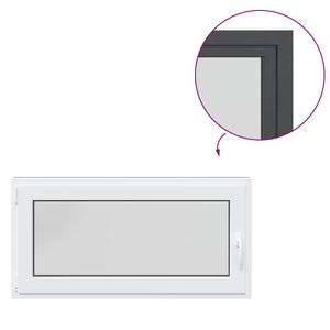 vidaXL Finestra Seminterrato RISOR 120x60 cm Anta Ribalta DIN Sinistra