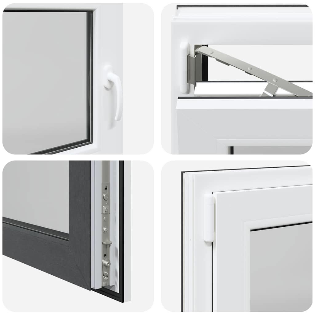 vidaXL Finestra Seminterrato RISOR 120x60 cm Anta Ribalta DIN Sinistra