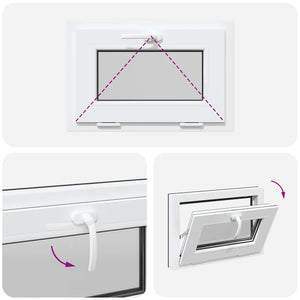 Finestra Seminterrato RISOR 60x40 cm Tilt 2 Vetri Antracite 4108420