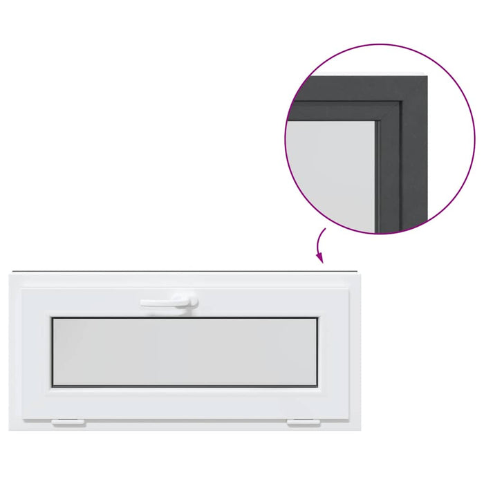 Finestra Seminterrato RISOR 90x40 cm Tilt 2 Vetri Antracite 4108422