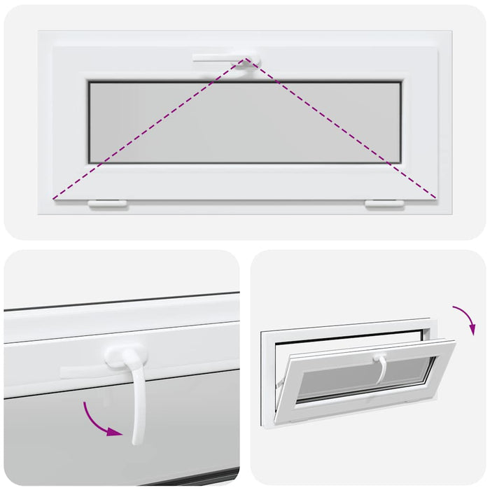 Finestra Seminterrato RISOR 90x40 cm Tilt 2 Vetri Antracite 4108422