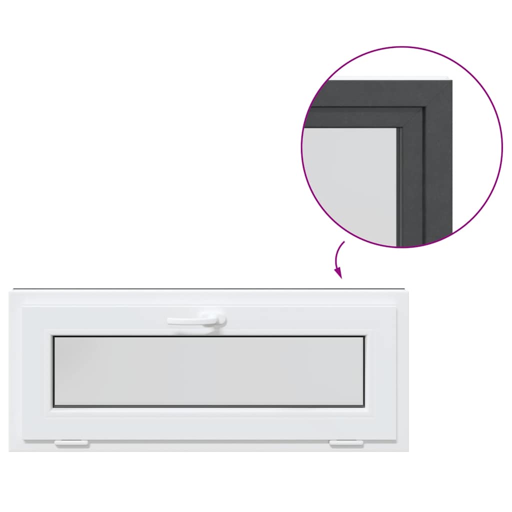 Finestra Seminterrato RISOR 100x40 cm Tilt 2 Vetri Antracite 4108423