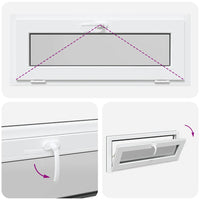 Finestra Seminterrato RISOR 100x40 cm Tilt 2 Vetri Antracite
