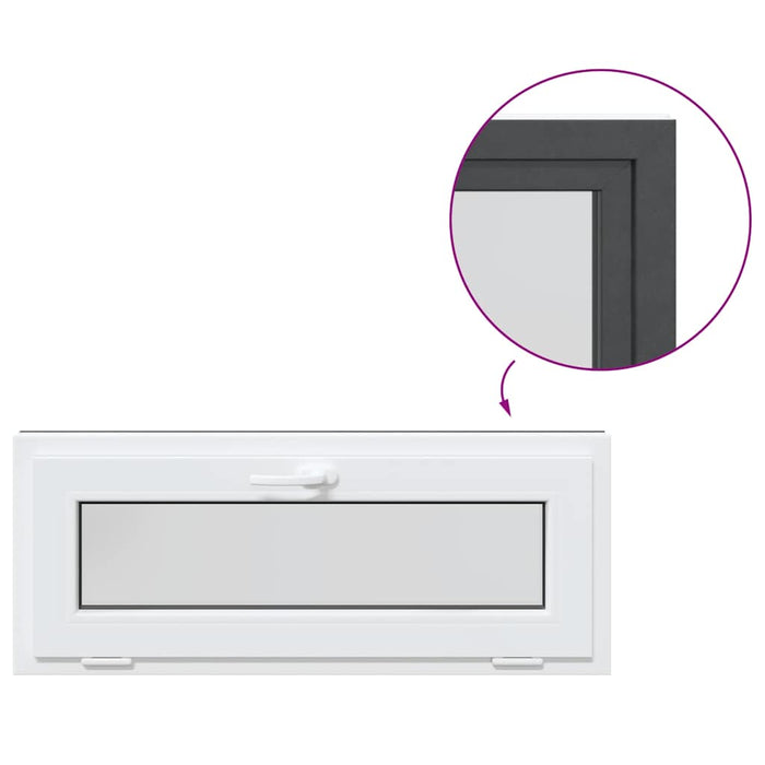 Finestra Seminterrato RISOR 110x40 cm Tilt 2 Vetri Antracite 4108424