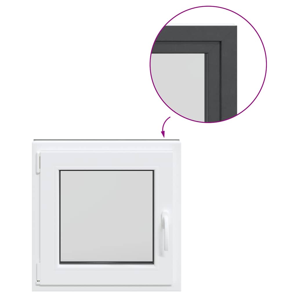 Finestra Seminterrato RISOR 50x50 cm Anta Ribalta DIN Sinistra 4108426