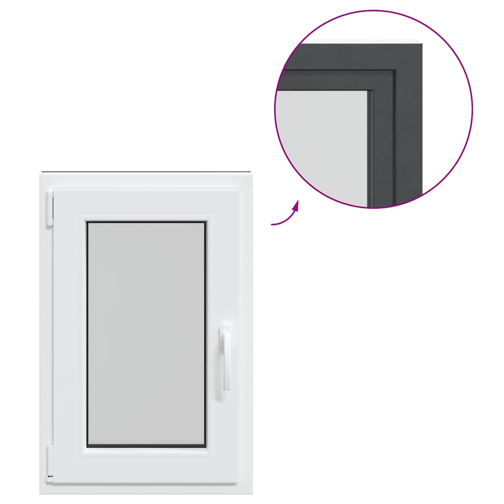 Finestra Seminterrato RISOR 50x75 cm Anta Ribalta DIN Sinistra 4108428