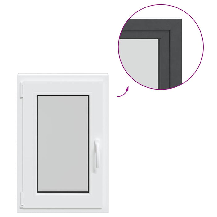 Finestra Seminterrato RISOR 50x75 cm Anta Ribalta DIN Sinistra 4108428