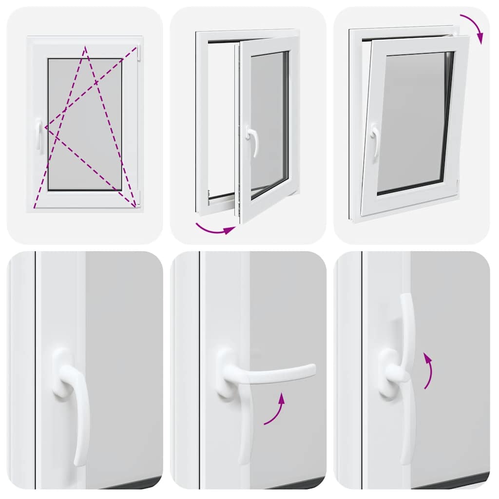 Finestra per Seminterrato RISOR 60x80cm Anta Ribalta DIN Destra 4108431