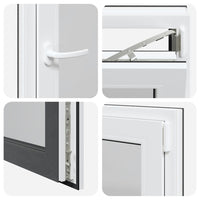 vidaXL Finestra per Seminterrato RISOR 60x80cm Anta Ribalta DIN Destra