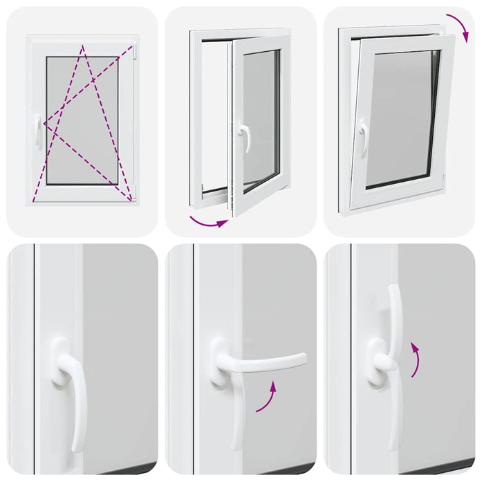 Finestra da cantina "RISOR" 60x100 cm Anta-ribalta DIN Destra Antracite