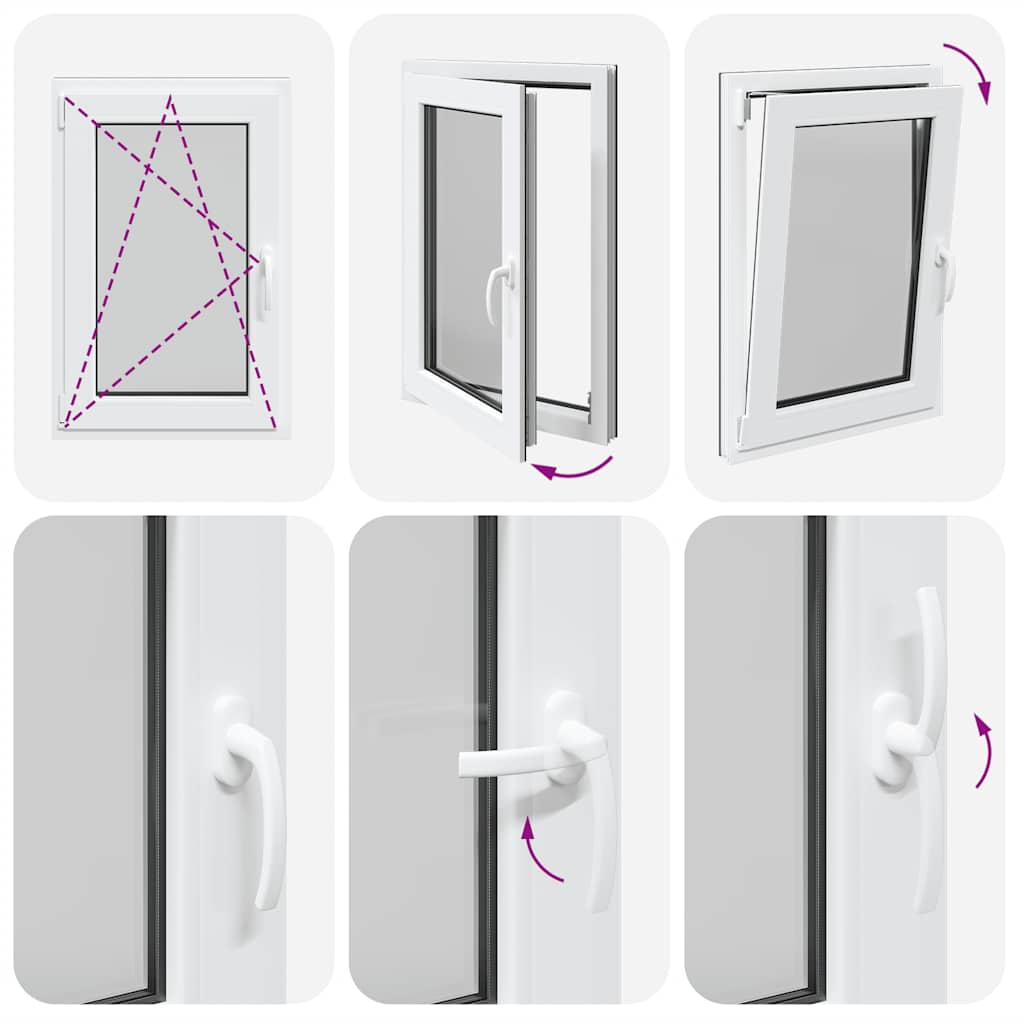 Finestra da cantina "RISOR" 60x100 cm anta-ribalta DIN sinistra antracite