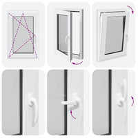 Finestra da cantina "RISOR" 60x100 cm anta-ribalta DIN sinistra antracite