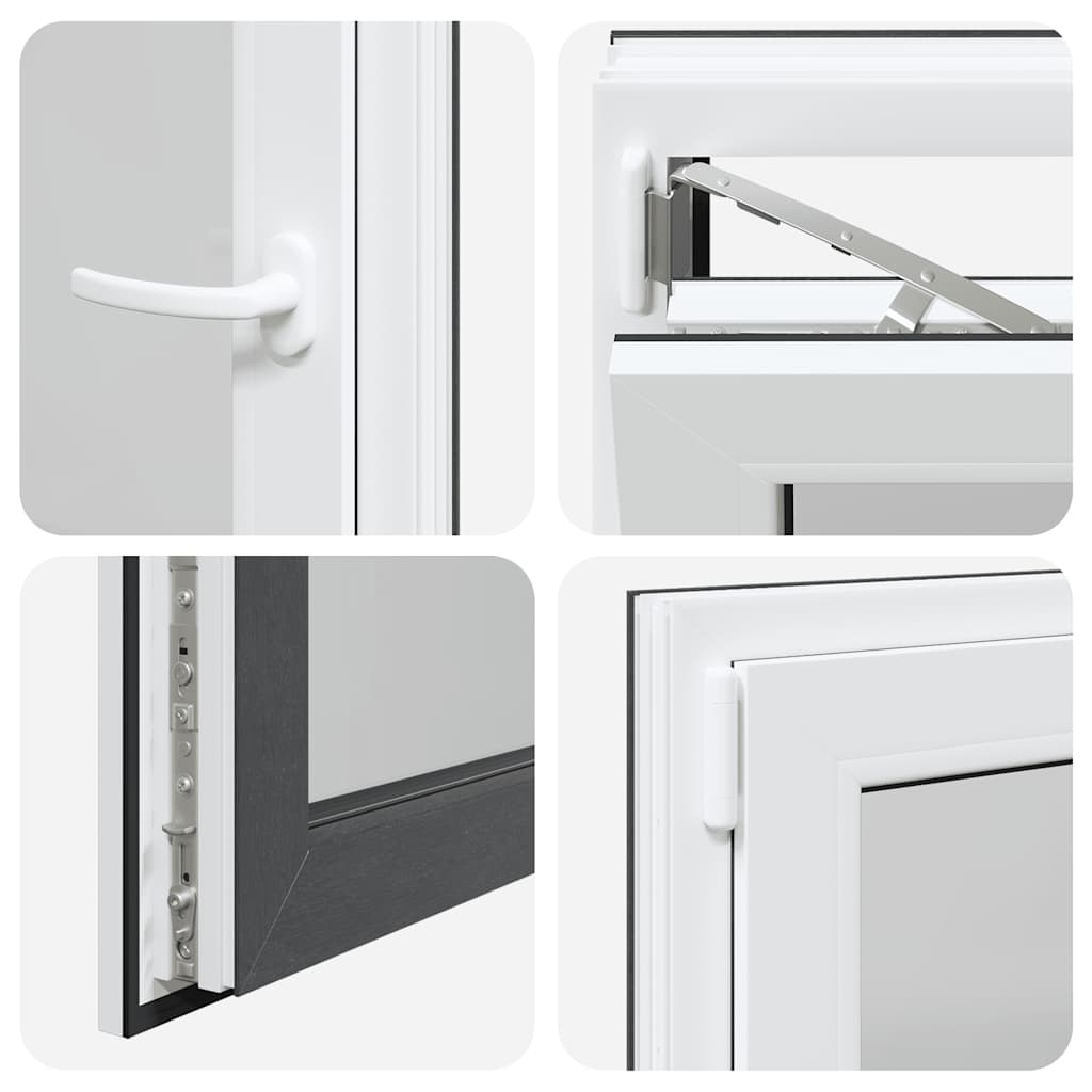 Finestra da cantina "RISOR" 60x100 cm anta-ribalta DIN sinistra antracite