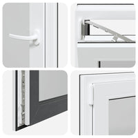 Finestra da cantina "RISOR" 60x100 cm anta-ribalta DIN sinistra antracite