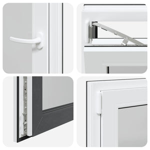 Finestra da cantina "RISOR" 60x100 cm anta-ribalta DIN sinistra antracite