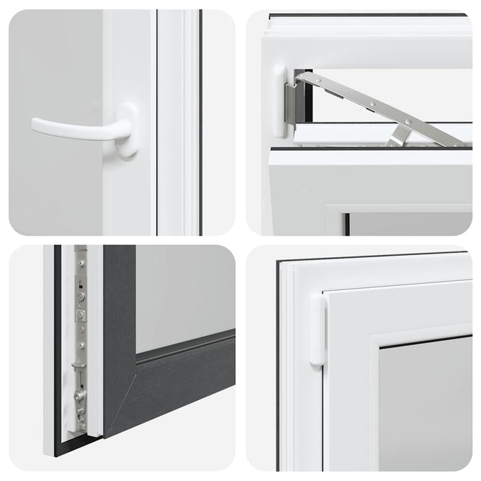 Finestra da cantina "RISOR" 60x100 cm anta-ribalta DIN sinistra antracite