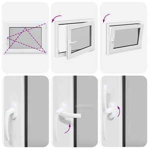 Finestra da cantina "RISOR" 80x50 cm anta-ribalta DIN destra antracite