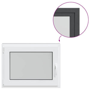 Finestra Seminterrato RISOR 80x50 cm Anta Ribalta DIN Sinistra 4108438