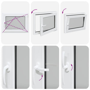 vidaXL Finestra da cantina "RISOR" 80x60 cm anta-ribalta DIN destra antracite