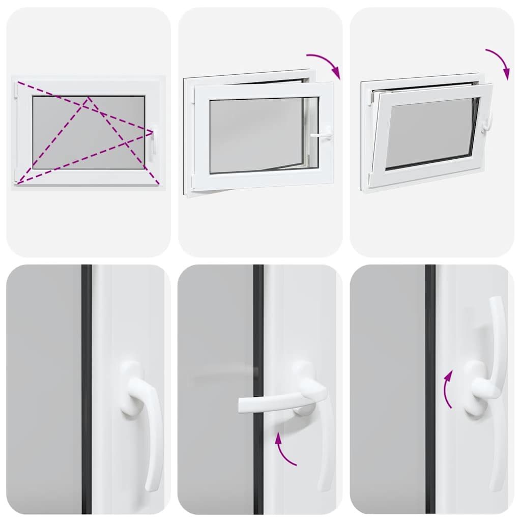 Finestra Seminterrato RISOR 80x60 cm Anta Ribalta DIN Sinistra 4108440