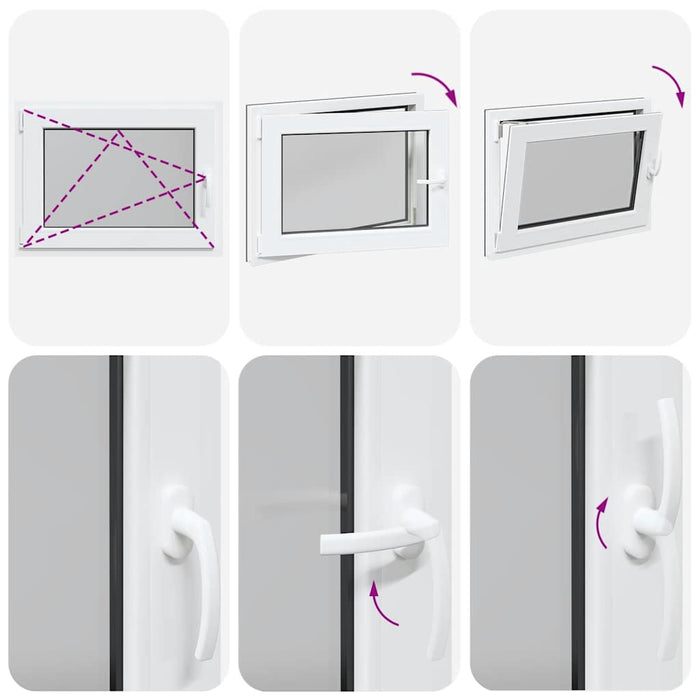 Finestra Seminterrato RISOR 80x60 cm Anta Ribalta DIN Sinistra 4108440