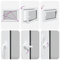 Finestra da cantina "RISOR" 80x70 cm anta-ribalta DIN destra antracite