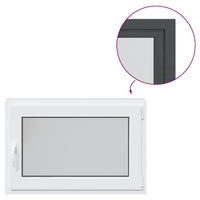 Finestra da cantina "RISOR" 90x50 cm anta-ribalta DIN destra antracite