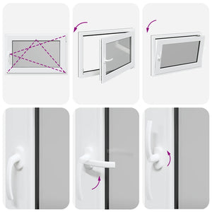 Finestra da cantina "RISOR" 90x50 cm anta-ribalta DIN destra antracite 4108443
