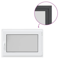 vidaXL Finestra da cantina "RISOR" 90x60 cm anta-ribalta DIN destra antracite