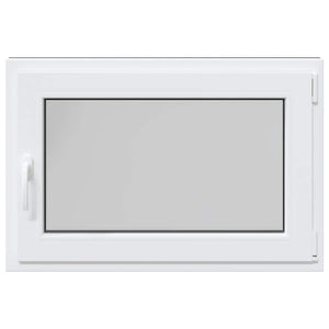 vidaXL Finestra da cantina "RISOR" 90x60 cm anta-ribalta DIN destra antracite