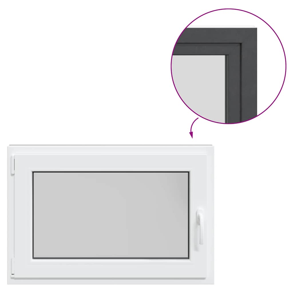 Finestra Seminterrato RISOR 90x60 cm Anta Ribalta DIN Sinistra 4108446