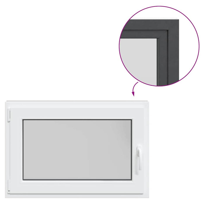 Finestra Seminterrato RISOR 90x60 cm Anta Ribalta DIN Sinistra 4108446