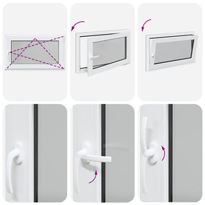 Finestra da cantina "RISOR" 100x70 cm Anta-ribalta DIN Destra Antracite 4108453