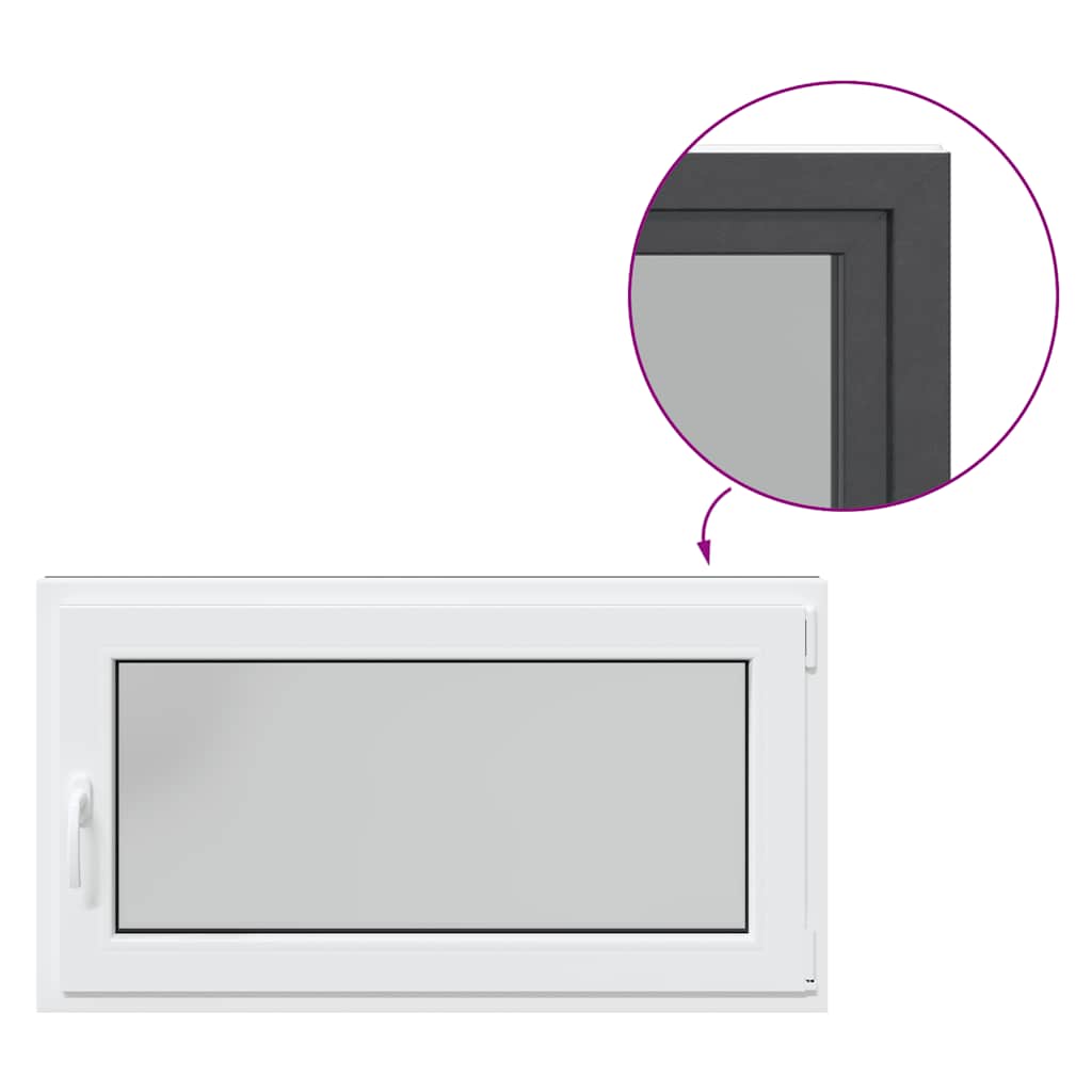 Finestra Seminterrato RISOR 110x50 cm Anta Ribalta DIN Destra 4108455