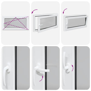 Finestra Seminterrato RISOR 110x50 cm Anta Ribalta DIN Destra 4108455