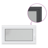 Finestra da cantina "RISOR" 110x50 cm anta-ribalta DIN sinistra antracite 4108456