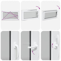 Finestra da cantina "RISOR" 110x50 cm anta-ribalta DIN sinistra antracite 4108456